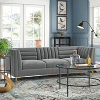 Hamilton 3-Seater Premium Fabric Sofa For Living Room - Torque India