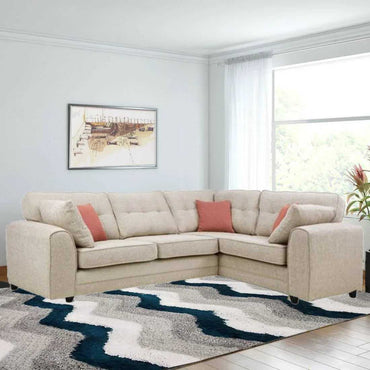 Hatfield 5 Seater Fabric Sofa for Living Room - Torque India