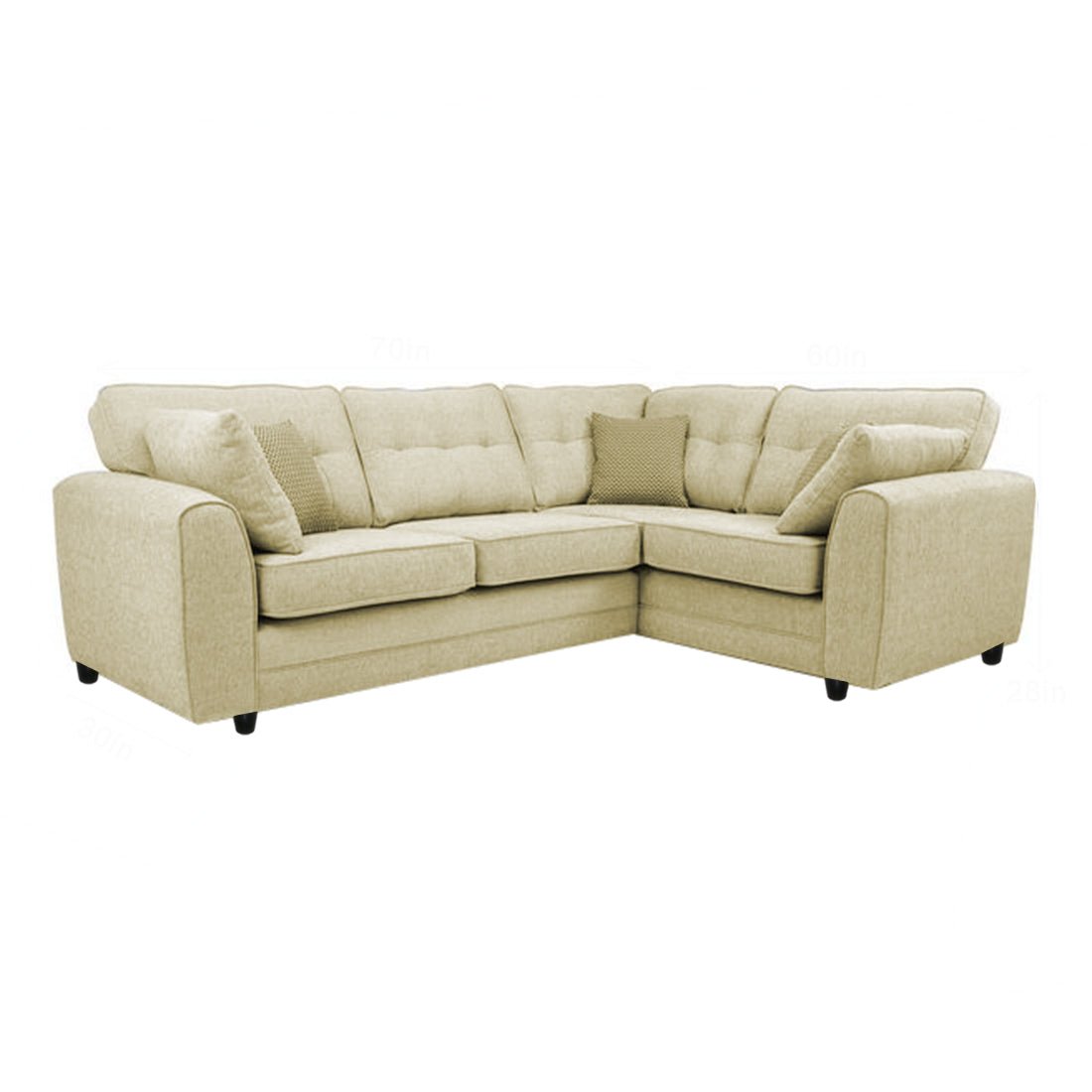 Hatfield 5 Seater Fabric Sofa for Living Room - Torque India