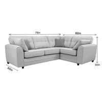 Hatfield 5 Seater Fabric Sofa for Living Room - Torque India