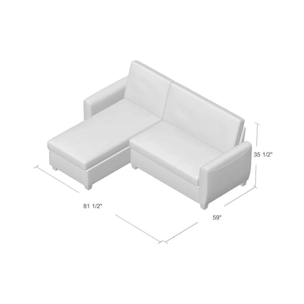 kelvin 4 Seater L Shape Sofa With Storage For Living Room - Torque India