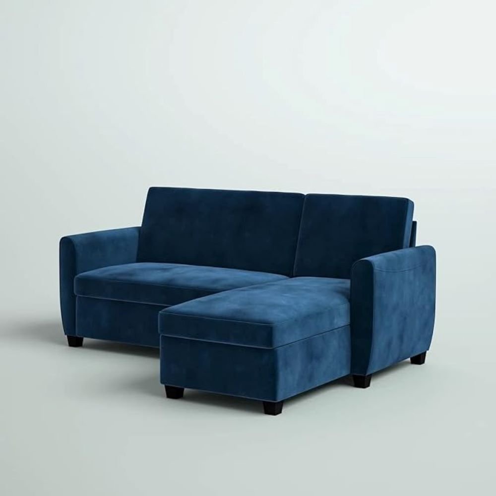 kelvin 4 Seater L Shape Sofa With Storage For Living Room - Torque India