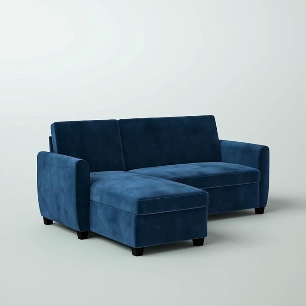 kelvin 4 Seater L Shape Sofa With Storage For Living Room - Torque India