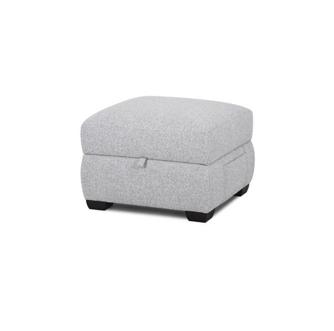 Lancer Square Shape Fabric Ottoman Pouffe Puffy for Foot Rest Home