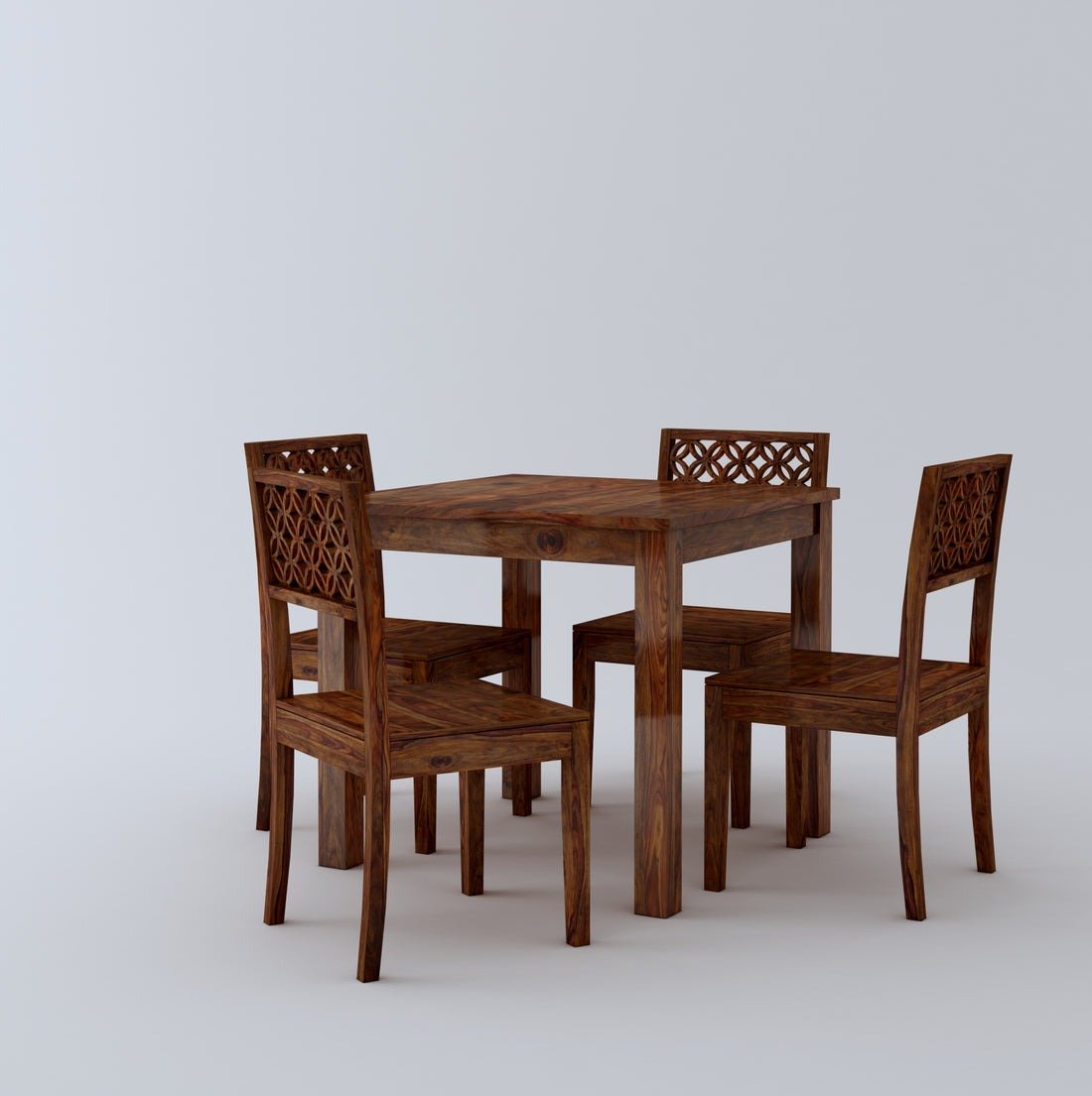 Lea Wooden Rectangle Dining Table Sets with 4 Chairs - Torque India