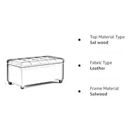 Lucas 1 Seater Leatherette Bench With Storage - Torque India