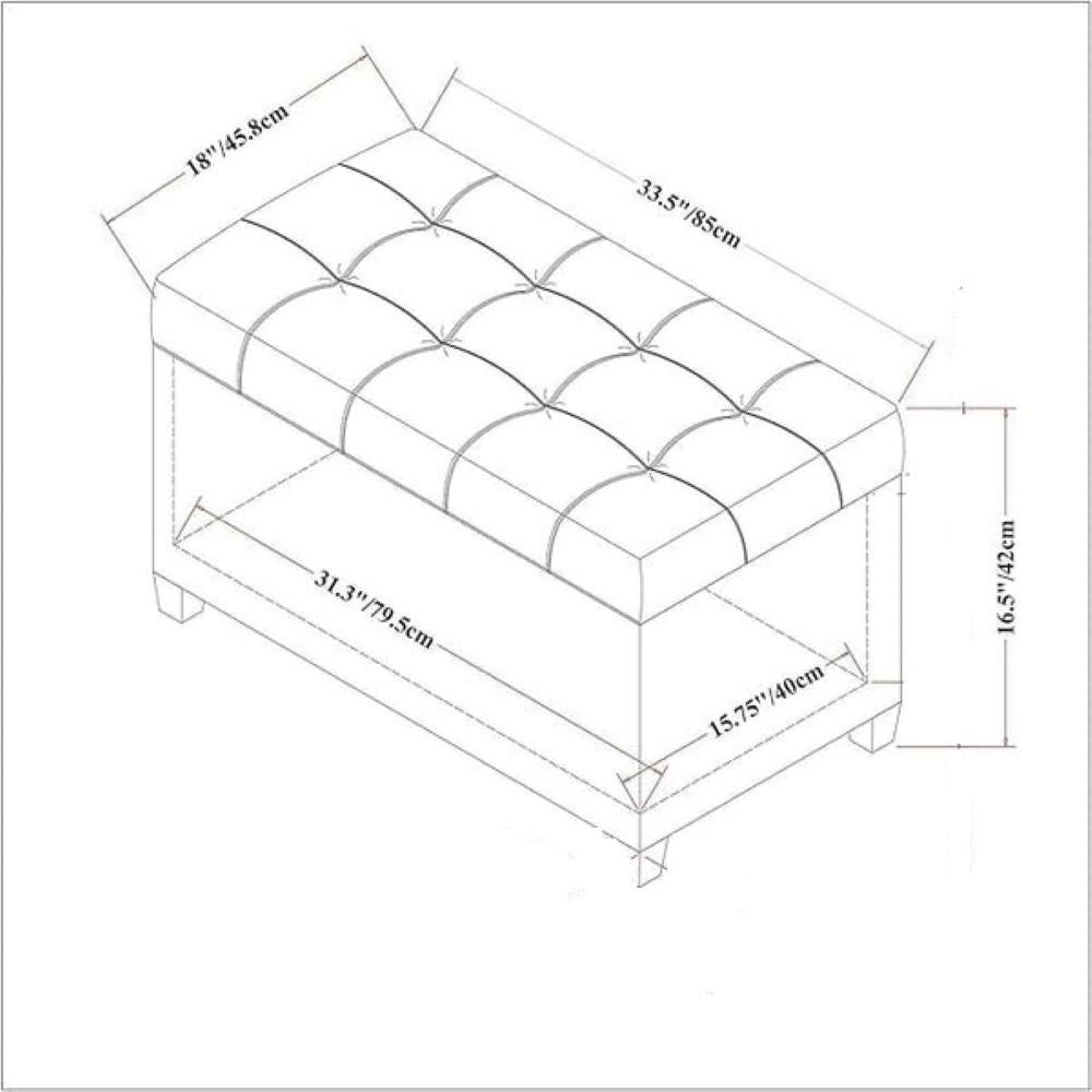 Lucas 1 Seater Leatherette Bench With Storage - Torque India