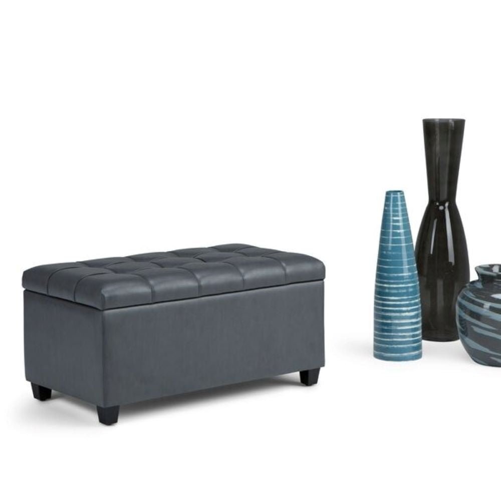 Lucas 1 Seater Leatherette Bench With Storage - Torque India