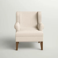 Maria 1 Seater Upholstered Wing Chair For Living Room |Bedroom| Office - Torque India