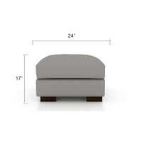 Mendoza Square Shape Fabric Ottoman Pouffes - Torque India