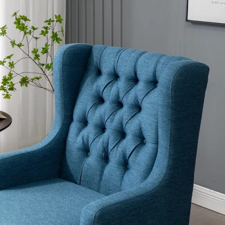 Tufted wing online chair