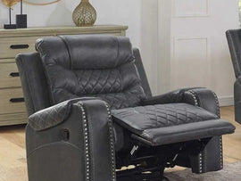 Mikkel Manual Leatherette Recliner - Torque India