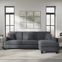Moscow 4 Seater Mini L Shape Fabric Sofa For Living Room - Torque India