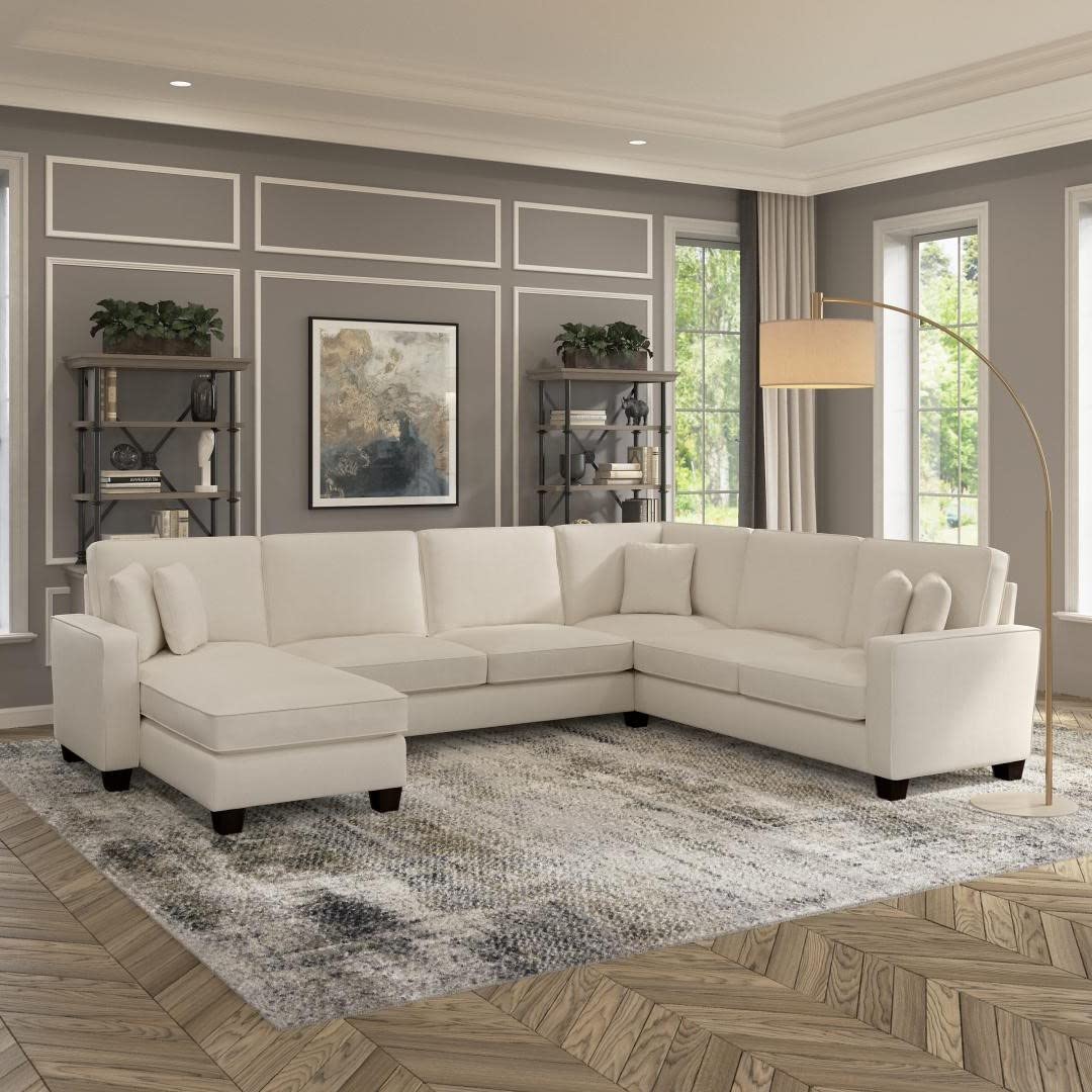 Moscow 7 Seater U Shape Fabric Sofa For Living Room| Bedroom | Office - Torque India