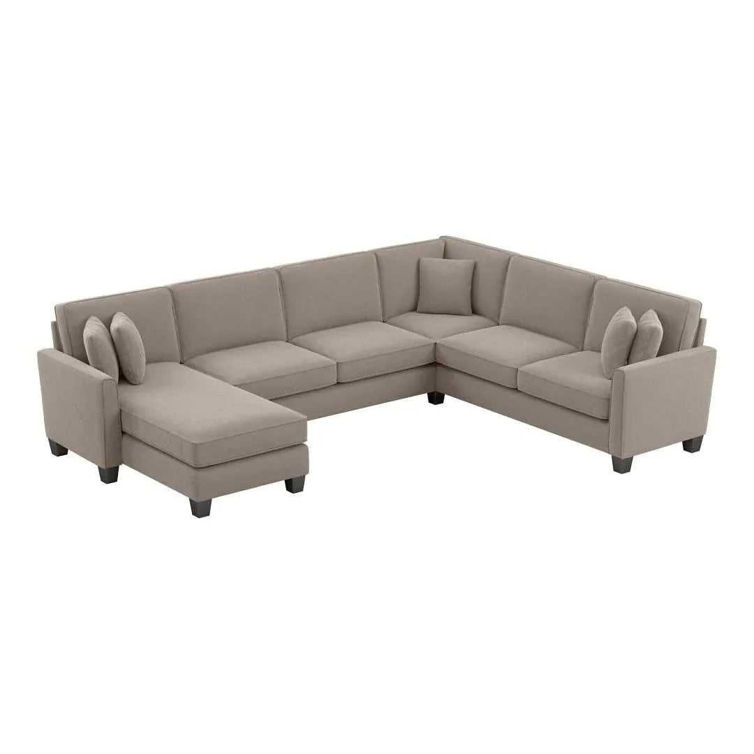 Moscow 7 Seater U Shape Fabric Sofa For Living Room, Bedroom, And Offi
