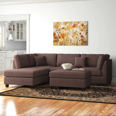Napper 6 Seater LHS L Shape Sofa Set - Torque India