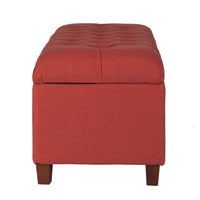 Nathalia 2 Seater Fabric Storage Ottoman Bench Sette Pouffe Puffy for Foot Rest - Torque India