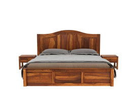 Nectar Sheesham Wood Bed with Box Storage - Torque India