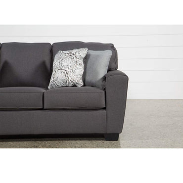 Neve 3 Seater Sofa for Living Room (Dark Grey) - Torque India