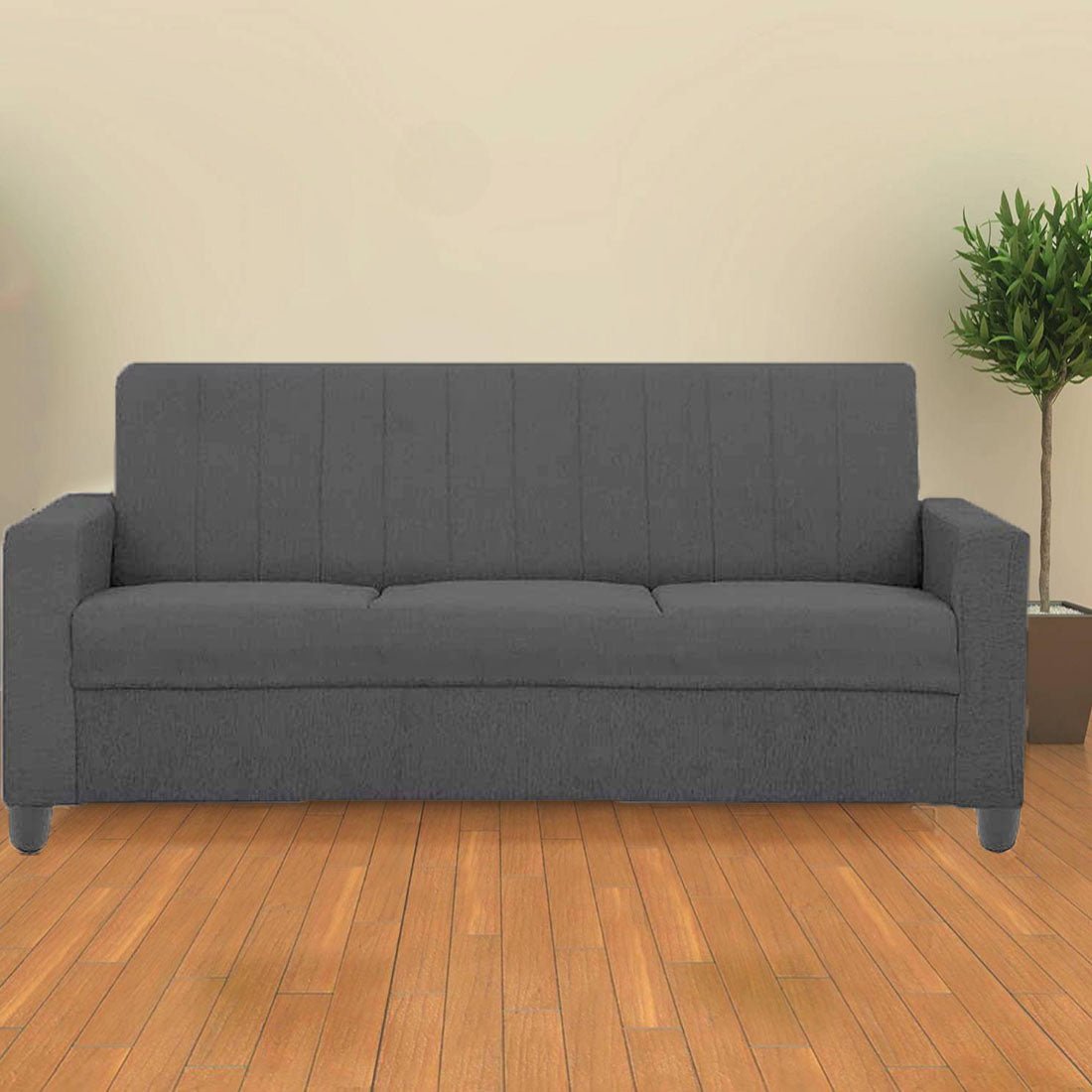 Nicole 3 Seater Fabric Sofa For Living Room - Torque India