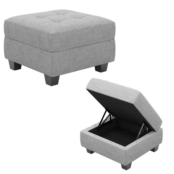 Orella Square Shape Ottoman Pouffes For Sitting Foot Rest Puffy Stools For Living Room - Torque India