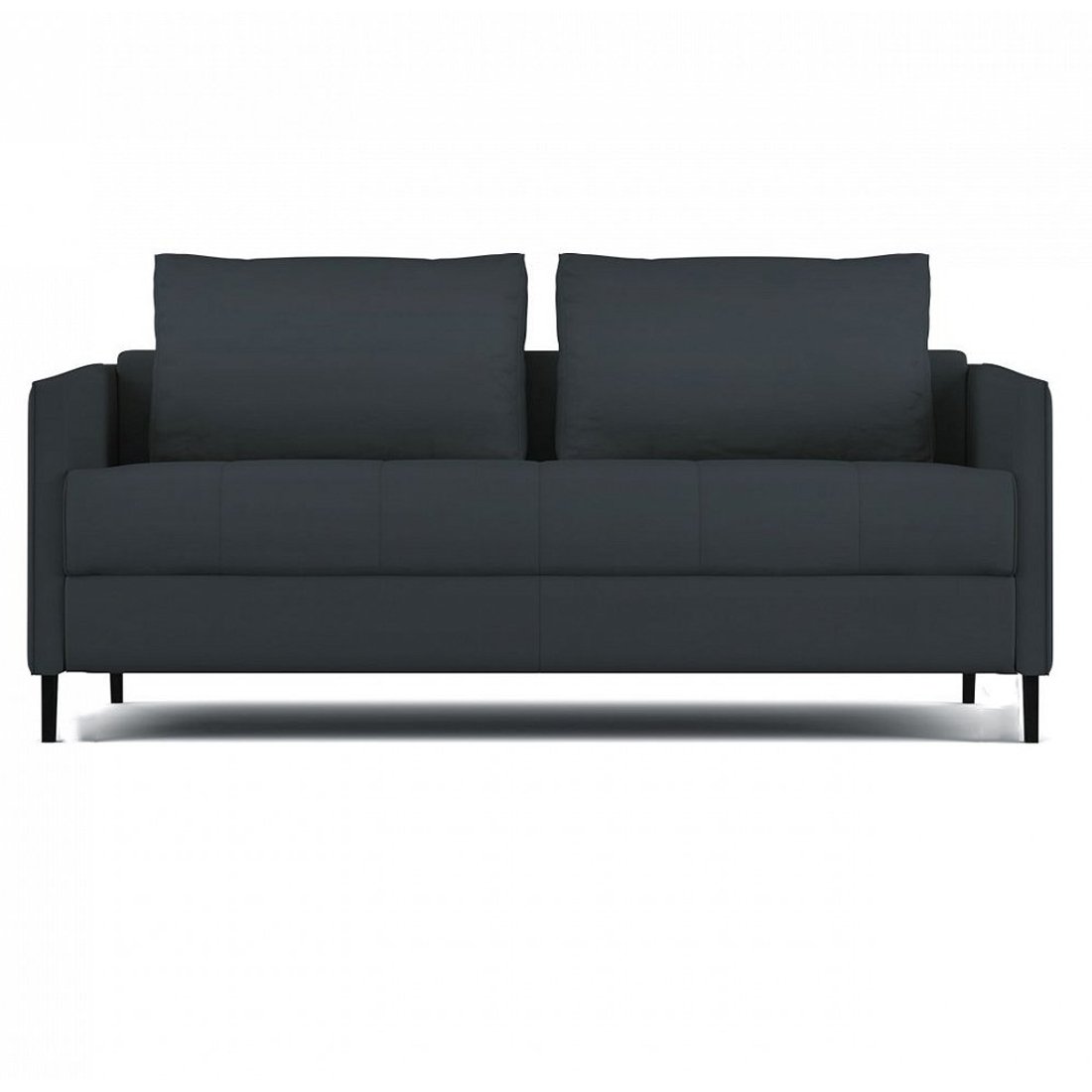 Rebecca 2 Seater Fabric Sofa For Living Room (Dark Grey) - Torque India