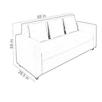 Robin Fabric Sofa With Cushion - Torque India