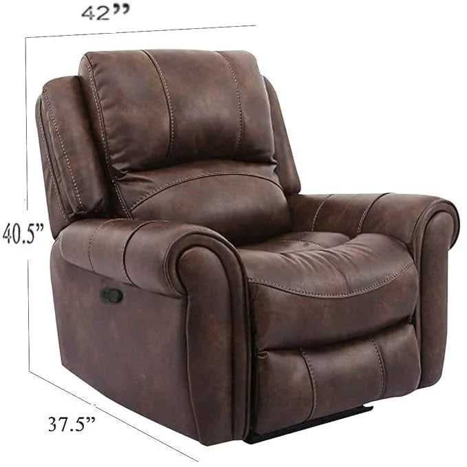 Romio Manual Leatherette Recliner | Leatherette Recliner Sofa