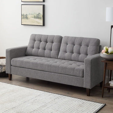 Rommi 3 Seater Fabric Sofa For Living Room - Torque India