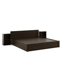 Rosa King Size Bed With Box Storage For Bedroom (Brown) - Torque India