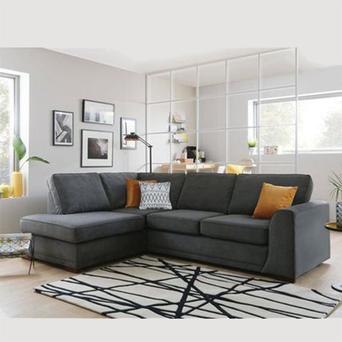 Sofia 5 Seater Fabric Sofa For Living