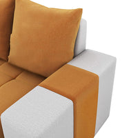Steffan 6 Seater L Shape Corner Fabric Sofa for Living Room - Torque India