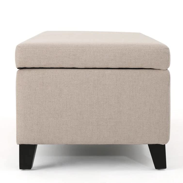 Sydney 2 Seater Fabric Storage Ottoman Bench Sette Pouffe Puffy for Foot Rest - Torque India