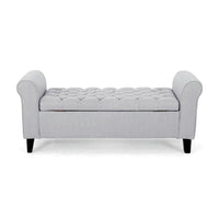 Toronto 2 Seater Fabric Storage Ottoman Bench Sette Pouffe Puffy for Foot Rest - Torque India