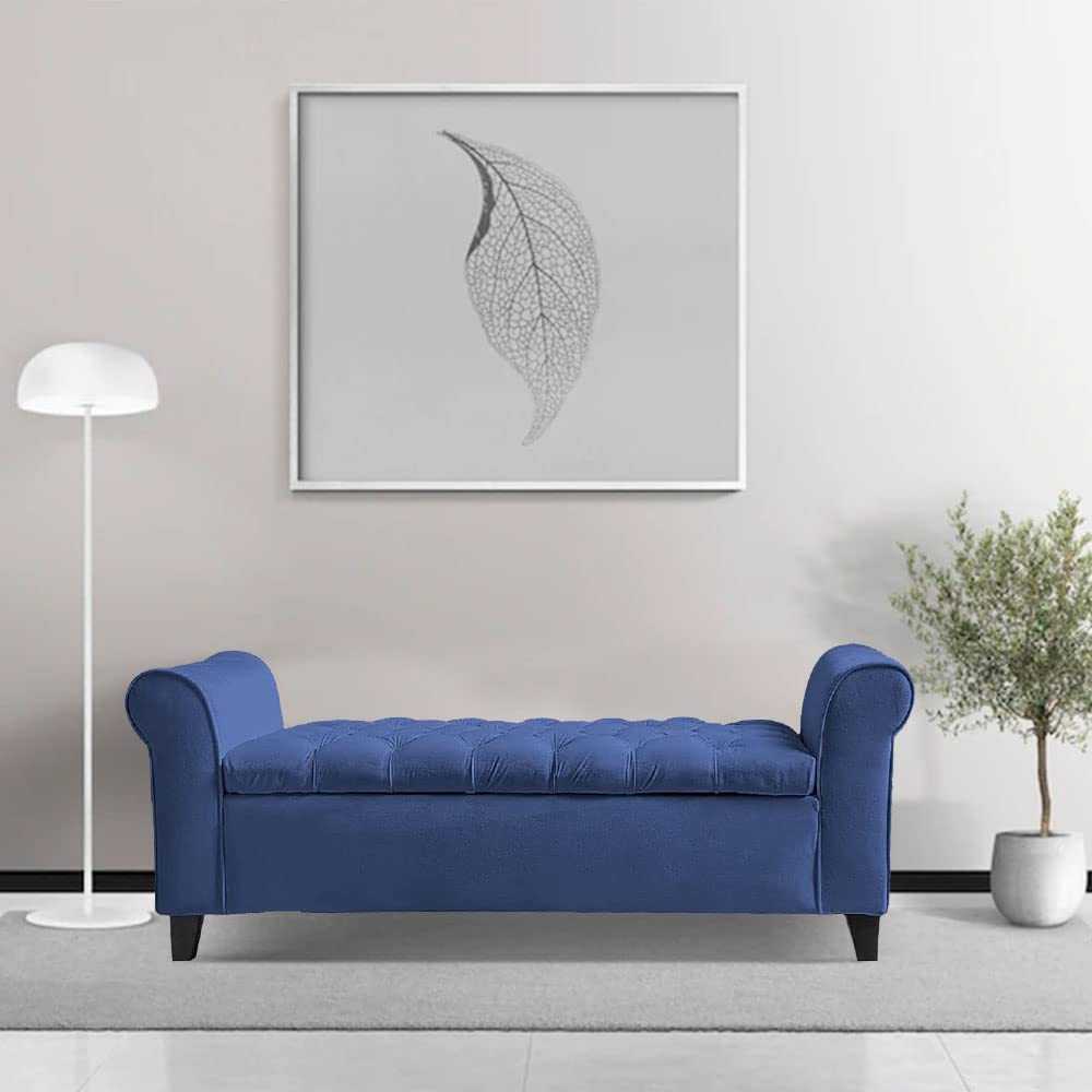 Toronto Seater Fabric Storage Ottoman Bench Sette Pouffe Puffy for F