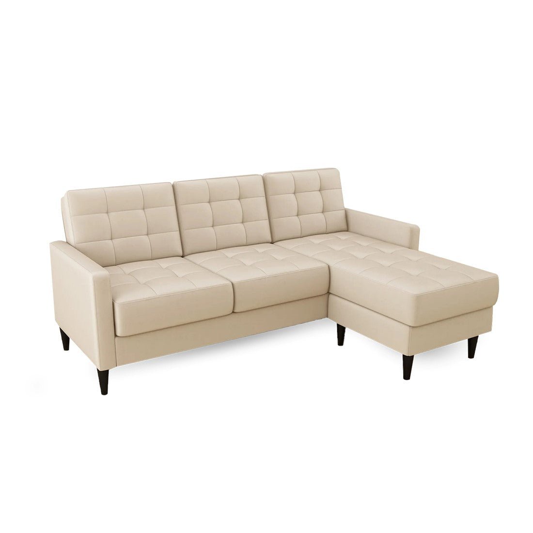 Torque - Alessa 4 Seater Reversible Modular Sofa & Chaise with Ottoman - Torque India