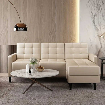 Torque - Alessa 4 Seater Reversible Modular Sofa & Chaise with Ottoman - Torque India