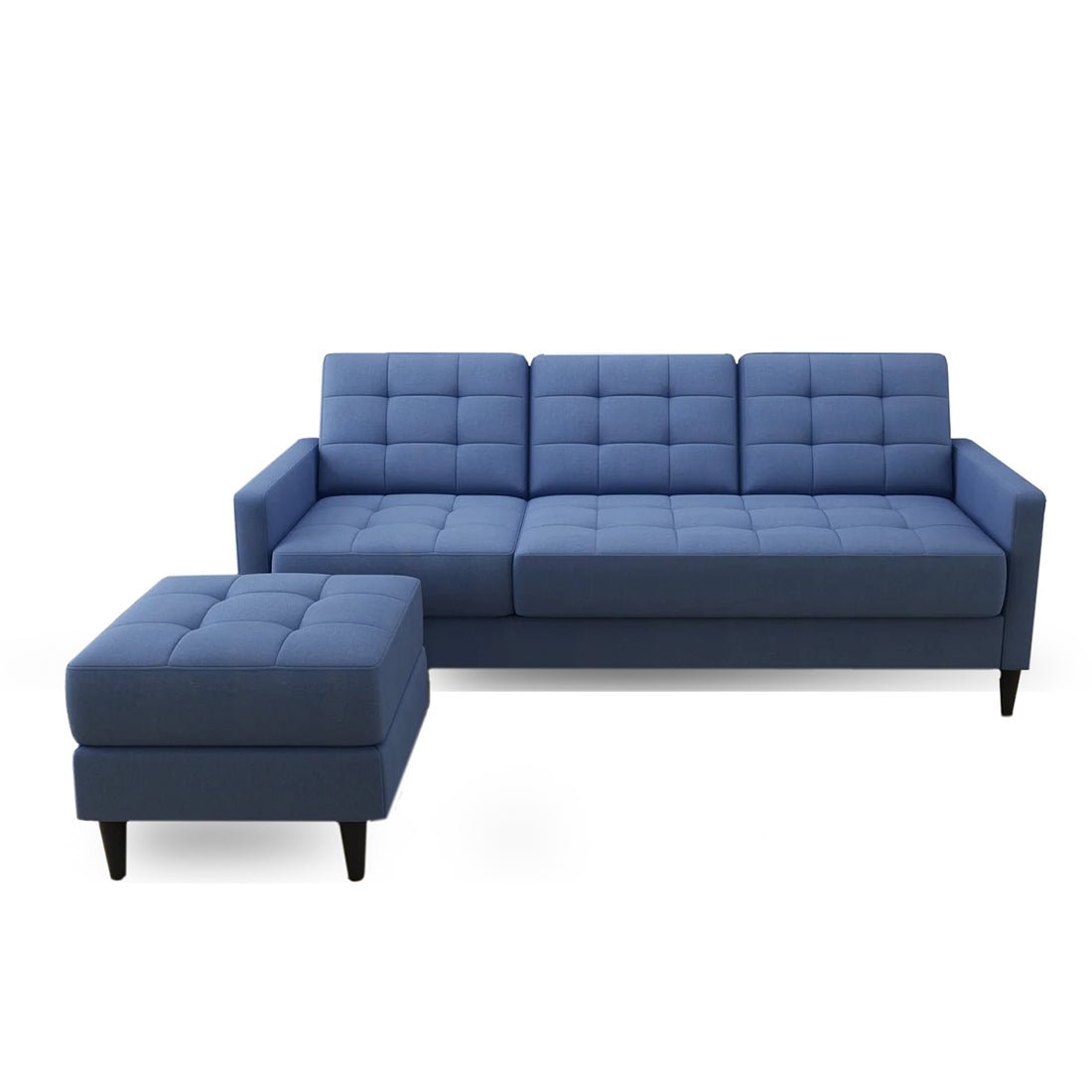 Torque - Alessa 4 Seater Reversible Modular Sofa & Chaise with Ottoman - Torque India