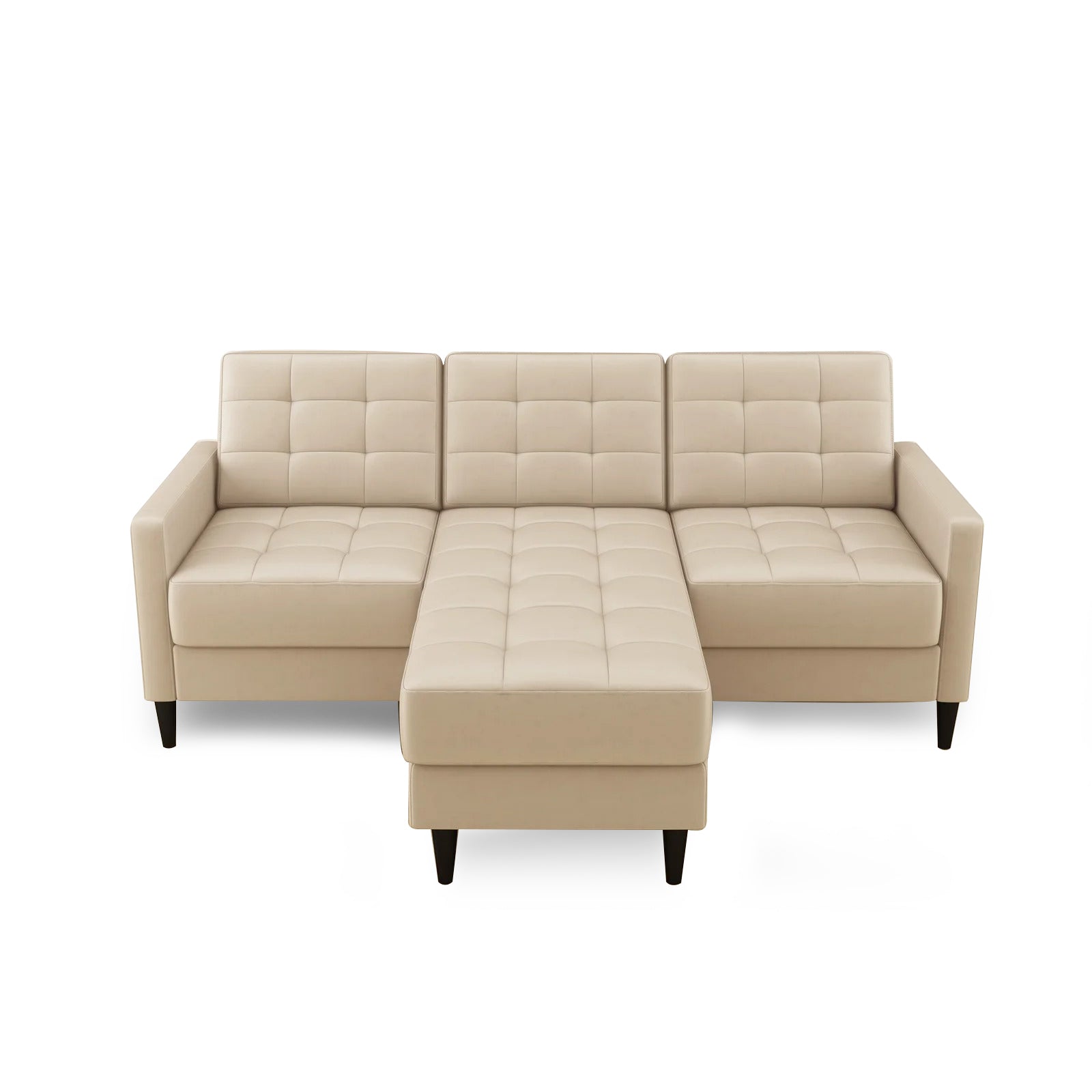 Torque - Alessa 4 Seater Reversible Modular Sofa & Chaise with Ottoman - Torque India