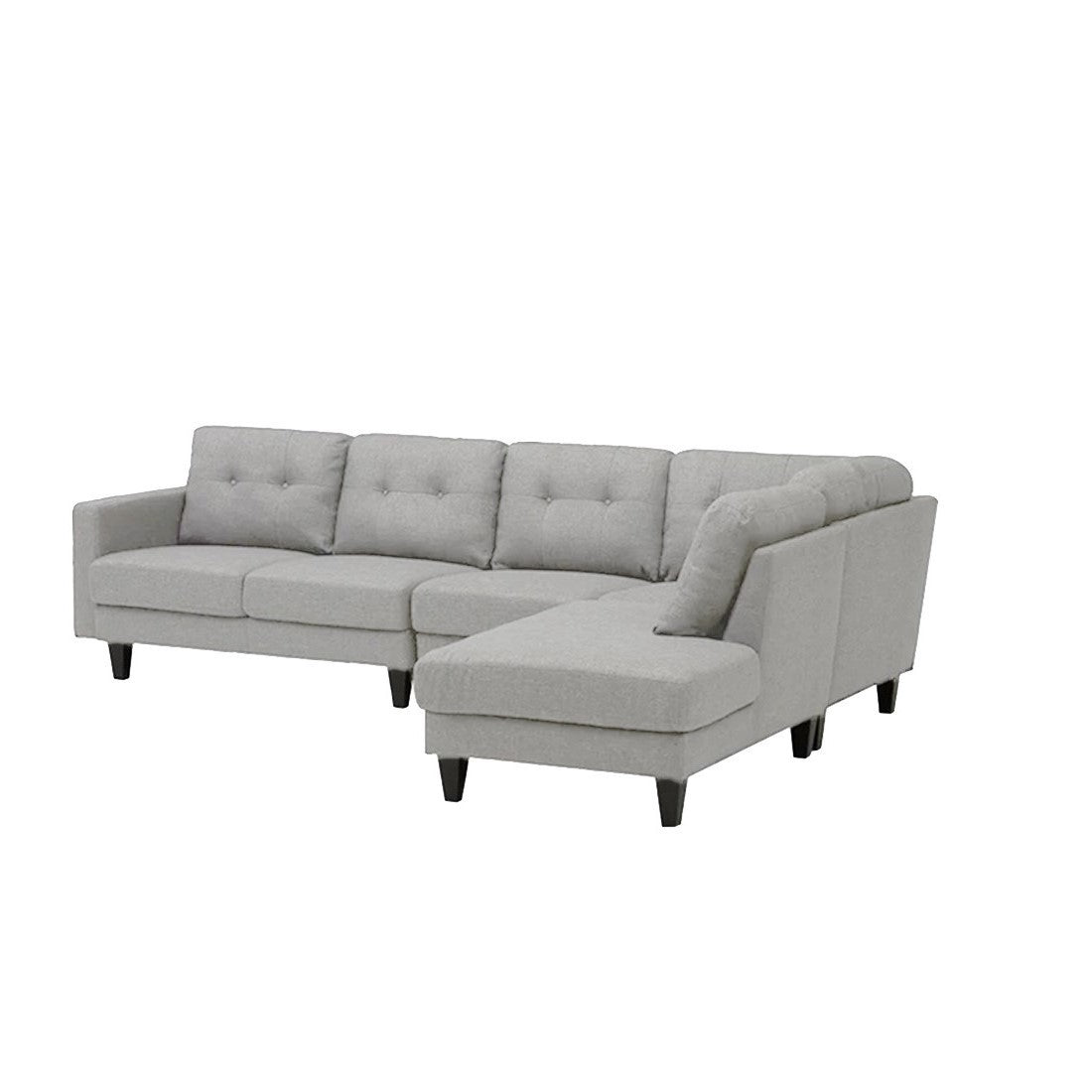 Torque - Alfredo 5 Seater Fabric L Shape Sofa for Living Room - Torque India