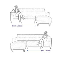 Torque - Bosco 6 Seater Leatherette L Shape Sofa For Living Room | Bedroom | Office - Torque India