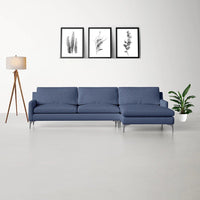 Torque - Franco 4 Seater Fabric L Shape Sofa for Living Room | Bedroom | Office - Torque India