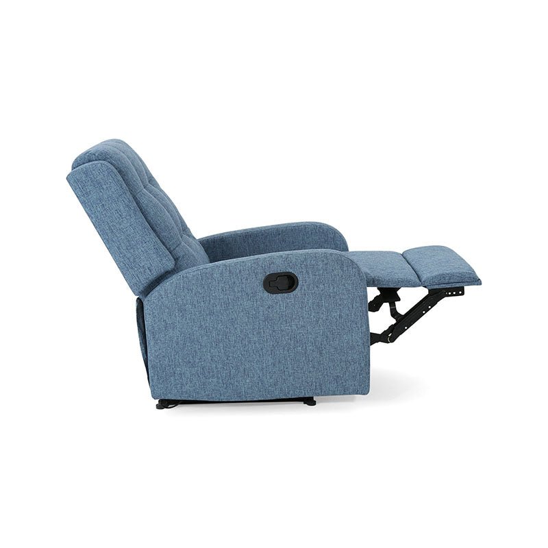 Torque India Adrano Upholstered Fabric One Seater Recliner | 1 Seater Fabric Manual Recliner - Torque India