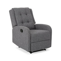 Torque India Adrano Upholstered Fabric One Seater Recliner | 1 Seater Fabric Manual Recliner - Torque India