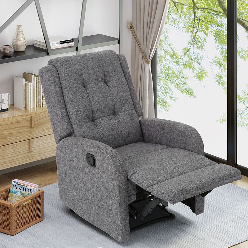 Torque India Adrano Upholstered Fabric One Seater Recliner | 1 Seater Fabric Manual Recliner - Torque India