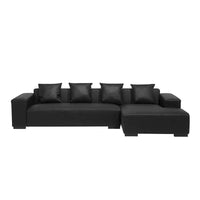 Torque India Cabell L Shape Leatherette Sofa for Living Room - TorqueIndia