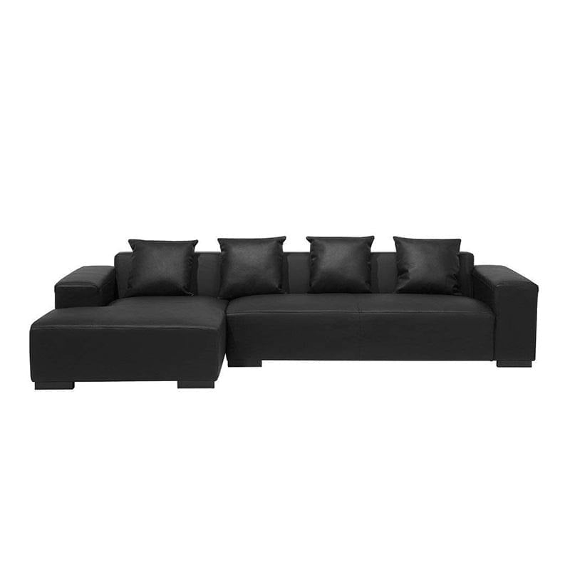 Torque India Cabell L Shape Leatherette Sofa for Living Room - TorqueIndia