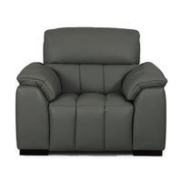 Torque India Casanoy 1 Seater Leather Sofa for Living Room | 1 Seater Leather Sofa - TorqueIndia