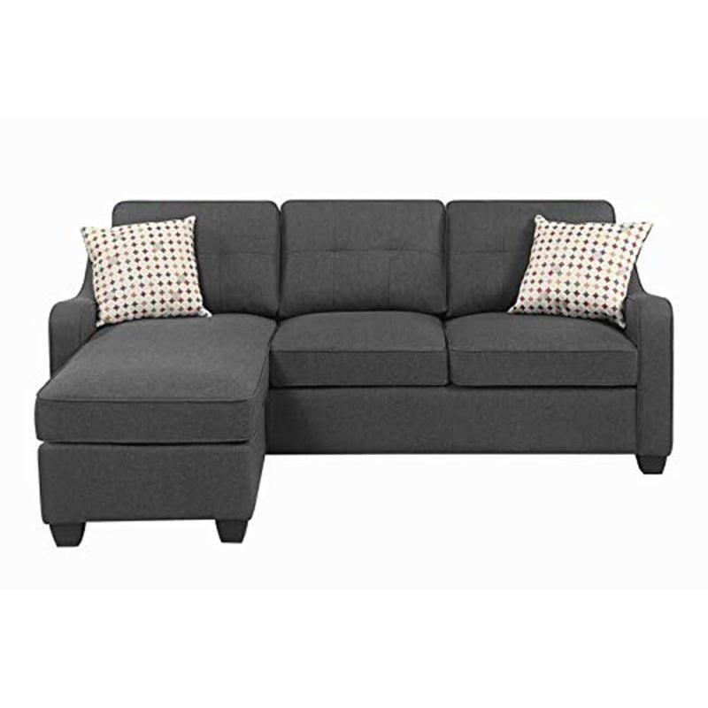 Torque India Catalina Reversible Sectional Sofa Set (Grey) - TorqueIndia