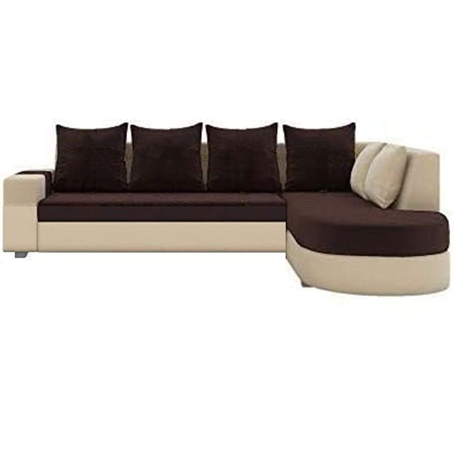 Torque India Christie 6 Seater L Shape Corner Sofa for Living Room | 6 Seater L Shape Sofa - Torque India